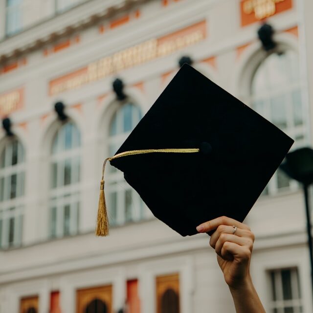 Students walking on campus